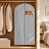Garment Bags for Hanging Clothes – Zippered Dust Covers for
