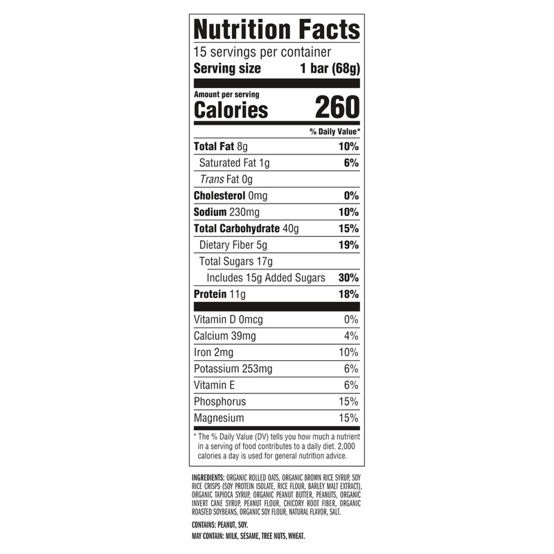 CLIF BAR - Energy Protein Bars - Crunchy Peanut Butter