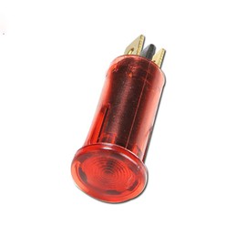 tooloflife Signal Lamp Indicator Light LED Red 0.3 W 12-380 V AC/DC 12.5 mm Metal Socket Pack of 1