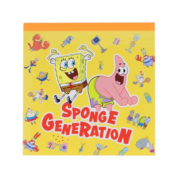 Sunstar Stationery 768113 Sponge Bob Square Memory 3B Memo Notepad