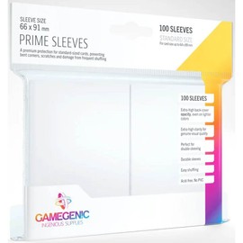 Gamegenic Prime Card Sleeves with 100 Sleeves Per Pack, White