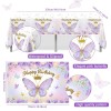 Generic 107 Pcs Purple Butterfly Birthday Decoration Set Indoor Outdoor
