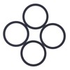 4 Pcs Silent Crossover Rings Rubber Shock Absorber Silencer Ring