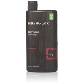 Every Man Jack Body Wash and Shower Gel Cedarwood,16.9 oz (Pack of 6)
