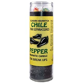 12 Pieces Candles Cocktail Aromatic Chile Break UP Black-Chile para SEPARACIONES Negro