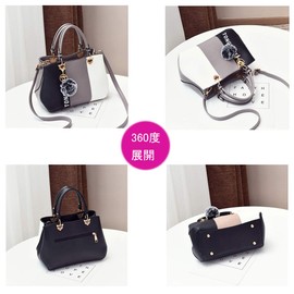 ZNYF Shoulder Tote Bag, Women’s, PU Leather, Large Capacity, 2-way Design, Waterproof, Great as a Gift - grey -