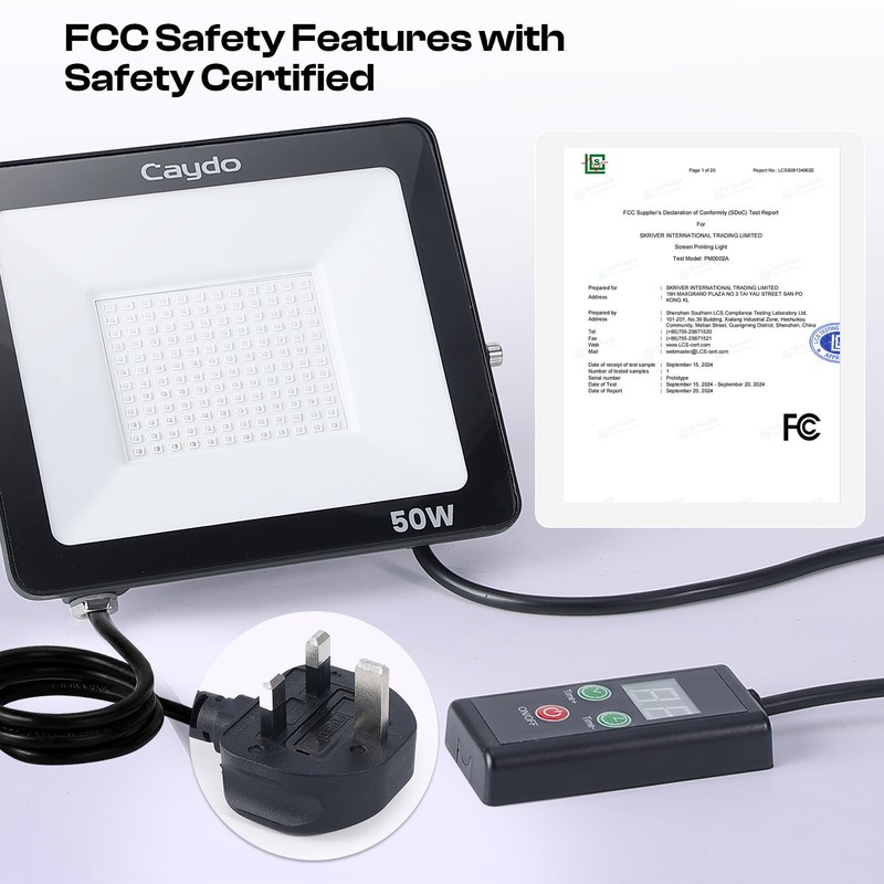 Caydo 50W LED UV Screen Printing Light, Exposure Unit for