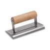Concrete Edger 6 X 3 Steel 3/8R 1/2L Curved End Wood Handle