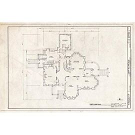 Historic Pictoric : Blueprint HABS Cal,34-SAC,19- (Sheet 4 of 9) - Albert Gallatin House, 1527 H Street, Sacramento, Sacramento County, CA 24in x 16in