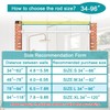 YNL Tension Shower Curtain Rod 34-96 Inches（2.8-8ft) Adjustable Spring Shower