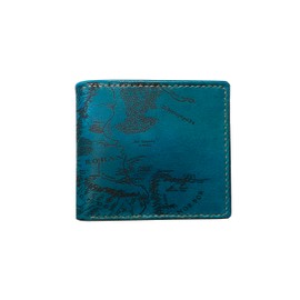 Unik4art Vintage ancient map wallet, leather art gift, bifold middle Earth map wallet for dad, husband, boyfriend-7TE