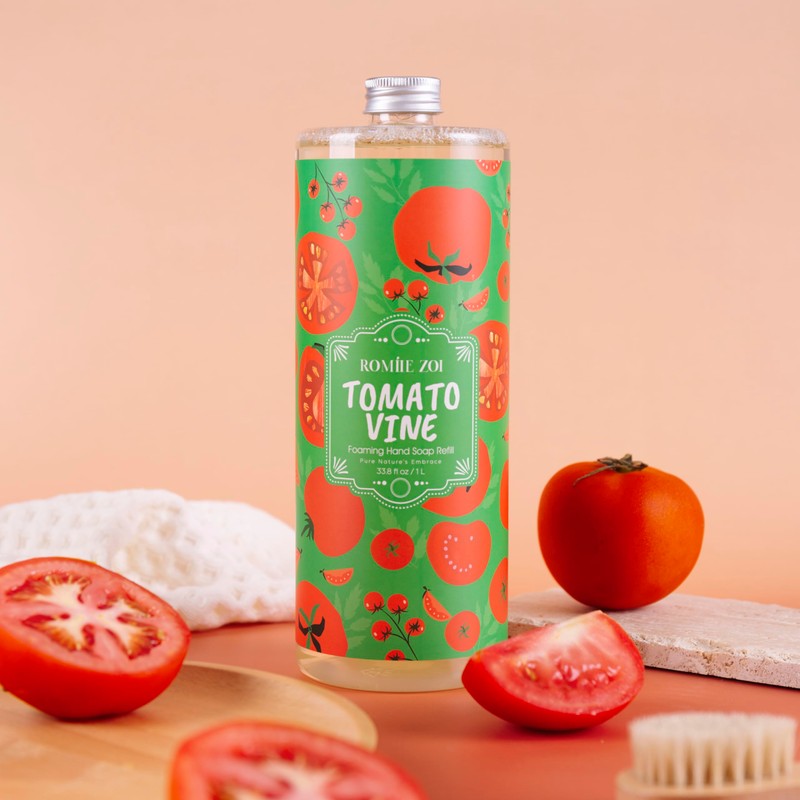 ROMIIE ZOI Liquid Hand Soap Refill, Tomato Vine, Gentle &