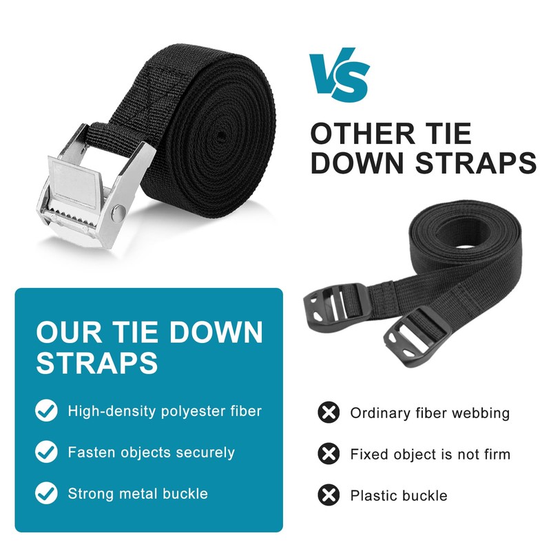 Romon Lashing Straps 4 m, Pack of 4 Lashing Straps