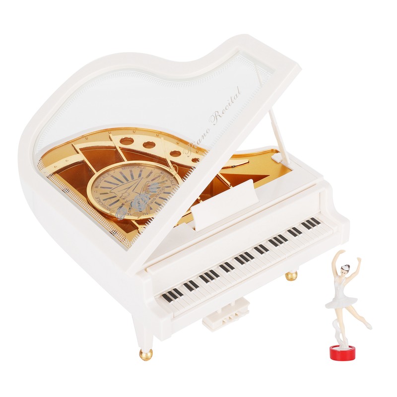 Piano Music Box Rotating Dancing Ballet Girl Valentine's Day Birthday