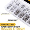 Sanuke 340PCS Stainless Steel Wire Rope Cable Thimbles Aluminum Crimping
