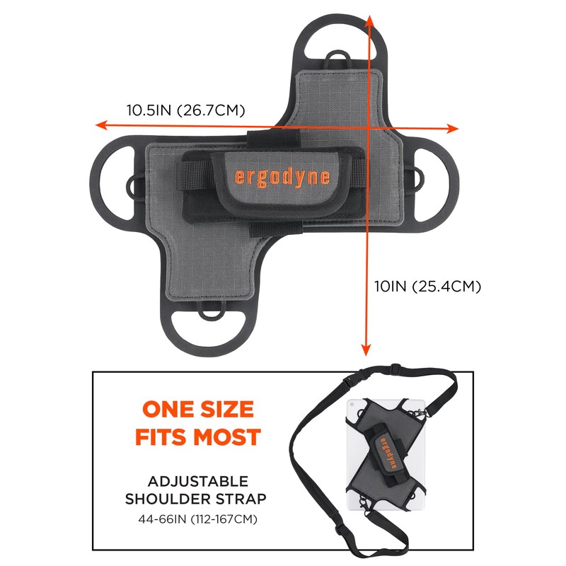 Ergodyne Squids 5549 Tablet Holder with Detachable Shoulder Strap, Mobile