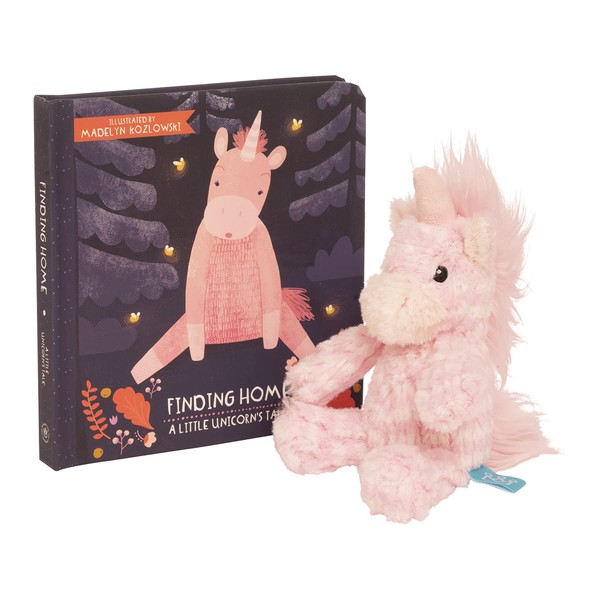 Manhattan Toy Mini Petals Unicorn Gift Set with Board Book and Stuffed Animal Unicorn