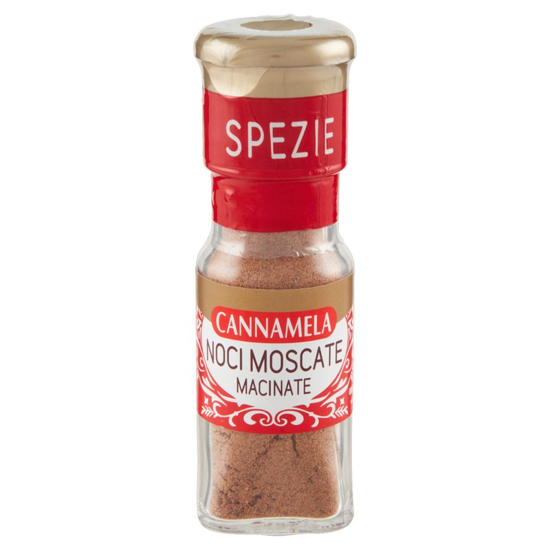 Cannamela, Linea Maxi Oro, Noci Moscate Macinate, Confezione da 55g,