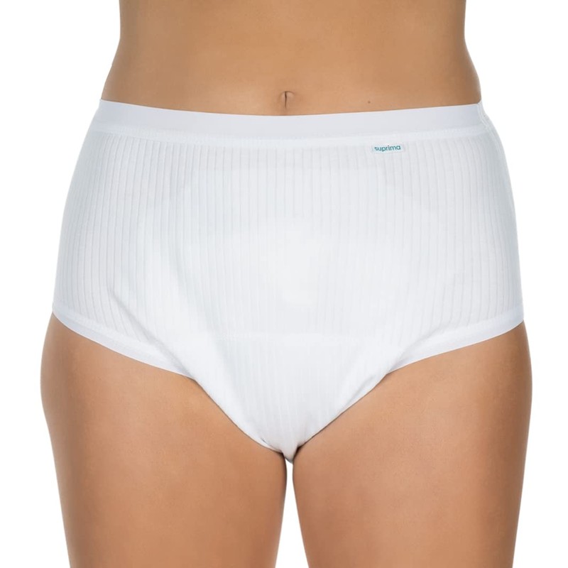 Suprima 1-275-000 Women's Incontinence Briefs Cotton Size 5254 White