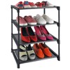 HITHIM HITHIM 4 Tiers Small Shoe Rack,Narrow Stackable Shoe Shelf