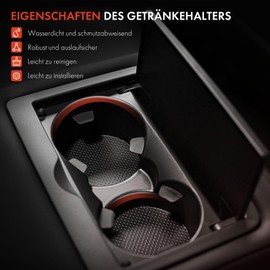 Frankberg Central Console Cup Holder Compatible with 5 Series E39 520 523 525 528 530 540 M5 3.0L 1995-2003 5 Series Touring E39 520 523 525 528 530 540 3.0L 1997-2004 Replace# 51168184520