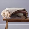 DII Chevron Throw Collection Handloomed Cotton, 50x60, Stone