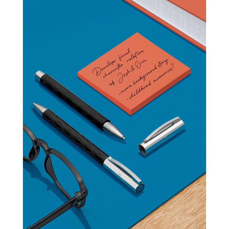 Faber Castell Ambition Rhombus Rollerball Pen in Gift Box Black