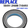 Replace 50491, 28600, 710493 Outer Axle Shaft Seal Fit For