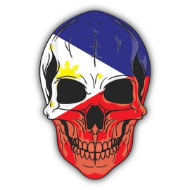 Zirni Skull Flag Philippines Sticker Decal Design