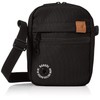 Kangol Shoulder Bag, Leather Tag, Vertical, Black