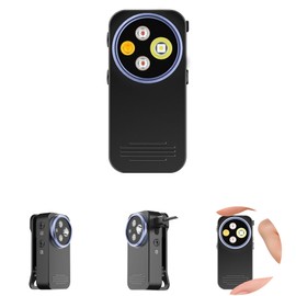 irillaNove EDC Flashlight Clip-on Light, 600 High Lumens Rechargeable Four Sources Compact Pocket Clip Light, Magnetic Lights with Type-C Charging for Signaling, Cycling, Outdoor or Indoor Use