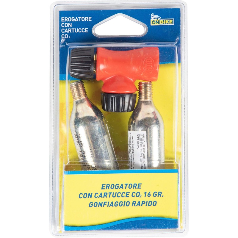 ON BIKE Erogatore Con Cartucce CO2 16 Gr Filettate Per