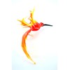 Kolibri hängend -Glasfigur-al-3 -rot-orange