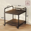 RoleDec 2-Tier Large Under Desk Printer Stand with Storage, 3D