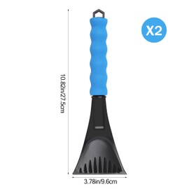 Ice Scraper for Cars and Small Trucks - Dang Near Indestructible Ice Scrapers for Car Windshield from Scrape Frost and Ice,with Foam Handle(2 Pack)