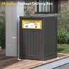 LHBGO Package Delivery Box for Outside with Sign, 48 Gallon