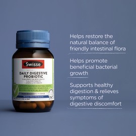 Swisse Ultibiotic Daily Digestive Probiotic - Supports gut health and healthy digestion - 90 Capsules