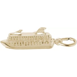 Rembrandt Gold-Plated Sterling Silver Cruise Ship Charm by Rembrandt