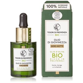 Tesori Di Provenza Anti-Aging Facial Serum Youth Oil with Organic Olive Oil Rich in Polyphenols and Antioxidants 30ml