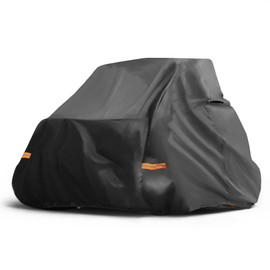 X AUTOHAUX UTV Cover for Kawasaki Teryx 2 Seaters Waterproof Side by Side Cover for Kawasaki Teryx S LE Outdoor Sun Rain Protection 210D-PU Oxford Cloth Black
