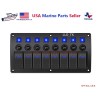 Mear Gear 8 Gang Switch Panel Circuit Breaker Toggle Car