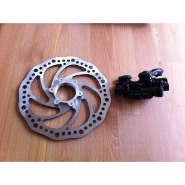 lowrider Bicycle Disc Brake Kit 140mm Rotor Caliper Adapter Cruiser MTB Motorized Bikes - For Front