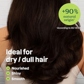 ATTITUDE Barra de champú nutritiva, origen natural, para cabello seco y opaco, aceite de aguacate y arcilla azul, ingredientes verificados y limpios p