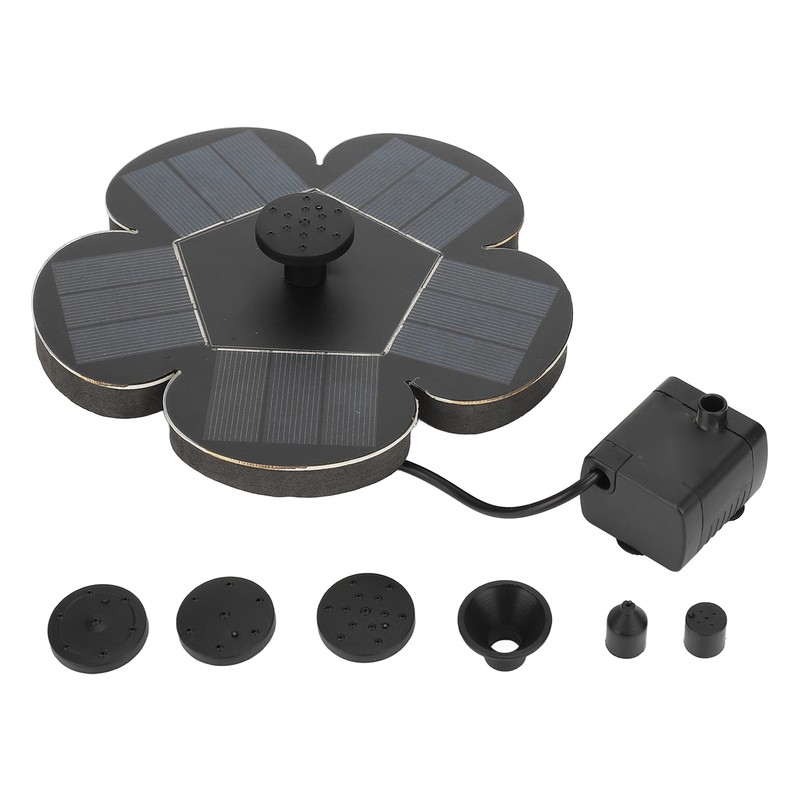 Solar Fountain Solar Powered Plum Blossom Style Fast Start Up