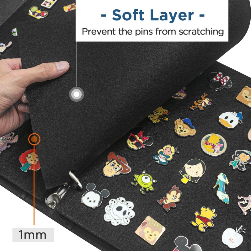 Pin Collection Book, Pin Boards for Enamel Pin Display, 280