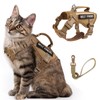 SALFSE Large Tactical Cat Harness Leash, Air Mesh Adult Cat