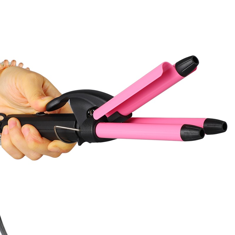 3 Barrel Curling Iron Wand Constant Temp 60S Fast Heating