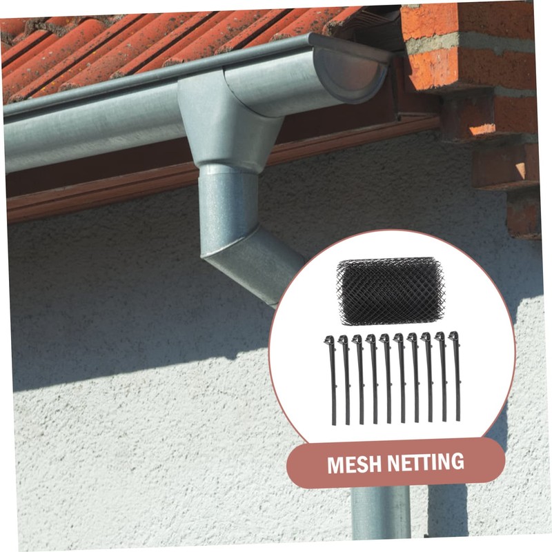 KONTONTY 1set Plastic Gutter Mesh Guard for Garden Protection Multi-Functional