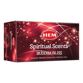 HEM Premium Buddha Bliss Masala Incense Sticks | Natural Fragrance for Meditation, Focus, and Aromatherapy | Air Purifier & Cleansing | 12 Pack Gift Set (15g Each) | Buring time of 30-40 mins.