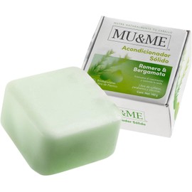 MU&ME Acondicionador Solido para el Crecimiento y Contol Caída - Acondicionador Sin Sulfatos y Parabenos con Romero para el Cabello - Hecho en Mexico (Romero & Bergamota) (140gr)